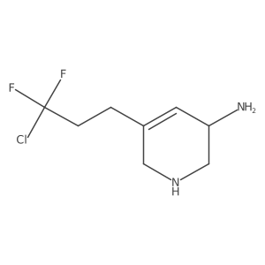 5-(3-Chloro-3,3-difluoropropyl)-1,2,3,6-tetrahydropyridin-3-amine Structure