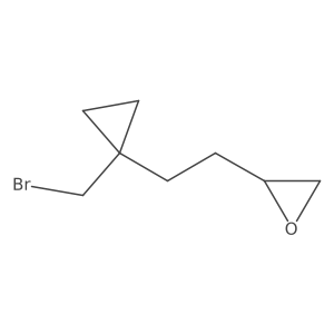 2-{2-[1-(Bromomethyl)cyclopropyl]ethyl}oxirane结构式