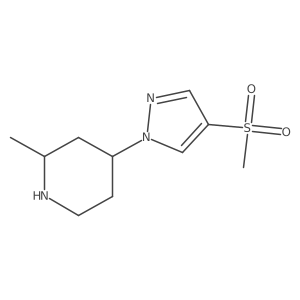4-(4-methanesulfonyl-1H-pyrazol-1-yl)-2-methylpiperidine Structure