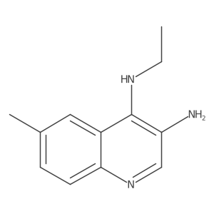 N4-ethyl-6-methylquinoline-3,4-diamine结构式