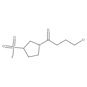 1-(4-Chlorobutanoyl)pyrrolidine-3-sulfonyl fluoride Structure