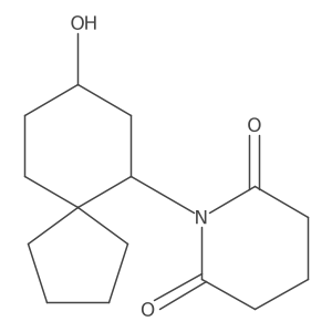 1-{8-Hydroxyspiro[4.5]decan-6-yl}piperidine-2,6-dione结构式