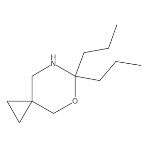 6,6-Dipropyl-5-oxa-7-azaspiro[2.5]octane结构式