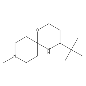 4-Tert-butyl-9-methyl-1-oxa-5,9-diazaspiro[5.5]undecane Structure