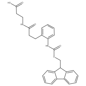 3-{3-[2-({[(9H-fluoren-9-yl)methoxy]carbonyl}amino)phenyl]propanamido}propanoic acid结构式