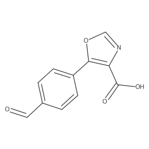 5-(4-Formylphenyl)-1,3-oxazole-4-carboxylic acid Structure