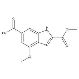 4-methoxy-2-(methoxycarbonyl)-1H-1,3-benzodiazole-6-carboxylic acid Structure