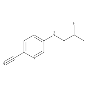 5-[(2-Fluoropropyl)amino]pyridine-2-carbonitrile Structure