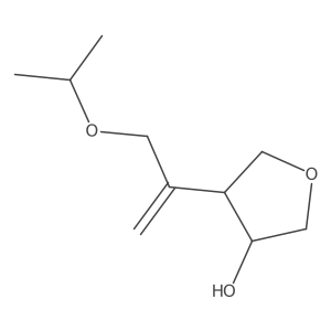 4-[3-(Propan-2-yloxy)prop-1-en-2-yl]oxolan-3-ol结构式