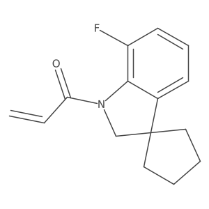 1-(7-Fluorospiro[2H-indole-3,1'-cyclopentane]-1-yl)prop-2-en-1-one Structure
