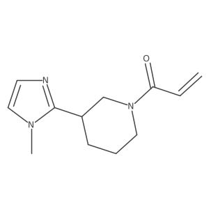 1-[3-(1-Methylimidazol-2-yl)piperidin-1-yl]prop-2-en-1-one Structure