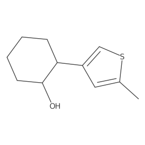 rac-(1R,2S)-2-(5-methylthiophen-3-yl)cyclohexan-1-ol Structure
