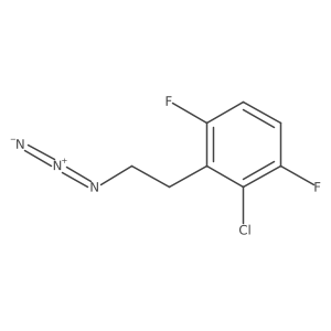 2-(2-Azidoethyl)-3-chloro-1,4-difluorobenzene结构式