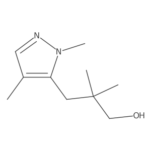 3-(1,4-dimethyl-1H-pyrazol-5-yl)-2,2-dimethylpropan-1-ol Structure