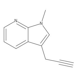 1-methyl-3-(prop-2-yn-1-yl)-1H-pyrrolo[2,3-b]pyridine Structure
