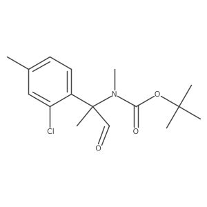 tert-butyl N-[2-(2-chloro-4-methylphenyl)-1-oxopropan-2-yl]-N-methylcarbamate结构式