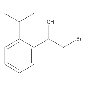 2-Bromo-1-[2-(propan-2-yl)phenyl]ethan-1-ol结构式