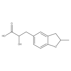 2-Hydroxy-3-(2-methyl-2,3-dihydro-1-benzofuran-5-yl)propanoic acid Structure