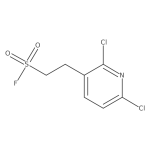 2-(2,6-Dichloropyridin-3-yl)ethane-1-sulfonyl fluoride结构式