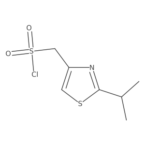 [2-(Propan-2-yl)-1,3-thiazol-4-yl]methanesulfonyl chloride结构式