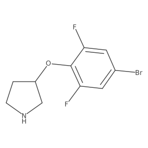 3-(4-Bromo-2,6-difluorophenoxy)pyrrolidine Structure