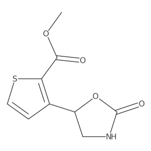 Methyl 3-(2-oxo-1,3-oxazolidin-5-yl)thiophene-2-carboxylate结构式