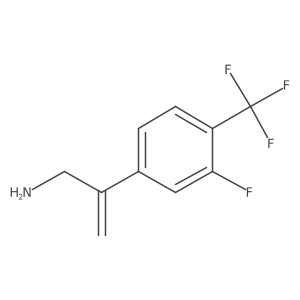 2-[3-Fluoro-4-(trifluoromethyl)phenyl]prop-2-en-1-amine Structure