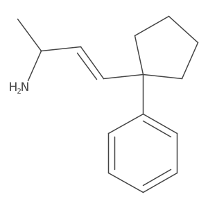 4-(1-Phenylcyclopentyl)but-3-en-2-amine结构式