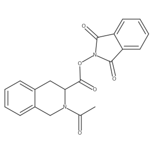 1,3-dioxo-2,3-dihydro-1H-isoindol-2-yl 2-acetyl-1,2,3,4-tetrahydroisoquinoline-3-carboxylate Structure