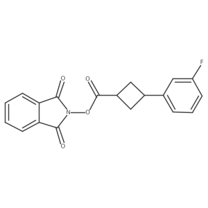 1,3-dioxo-2,3-dihydro-1H-isoindol-2-yl 3-(3-fluorophenyl)cyclobutane-1-carboxylate Structure