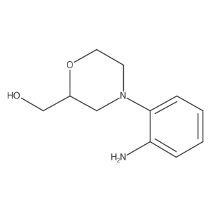 [(2S)-4-(2-aminophenyl)morpholin-2-yl]methanol结构式