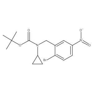 (2-Bromo-5-nitro-benzyl)-cyclopropyl-carbamic acid tert-butyl ester Structure