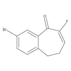 3-Bromo-6-fluoro-8,9-dihydrobenzo[7]annulen-5-one Structure