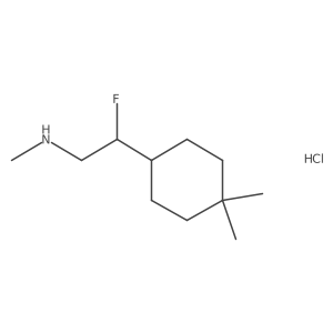 [2-(4,4-Dimethylcyclohexyl)-2-fluoroethyl](methyl)amine hydrochloride结构式