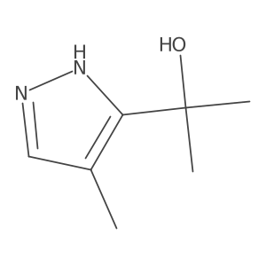 2-(4-Methyl-1H-pyrazol-3-yl)propan-2-ol结构式