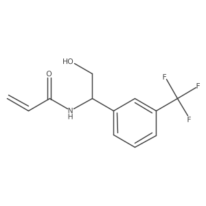 N-[2-Hydroxy-1-[3-(trifluoromethyl)phenyl]ethyl]prop-2-enamide结构式