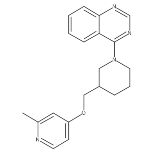 4-(3-{[(2-Methylpyridin-4-yl)oxy]methyl}piperidin-1-yl)quinazoline结构式