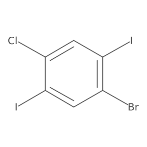 1-Bromo-4-chloro-2,5-diiodobenzene Structure
