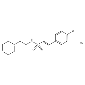 2-(4-chlorophenyl)-N-[2-(morpholin-4-yl)ethyl]ethene-1-sulfonamide hydrochloride Structure