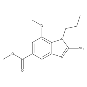 Methyl 2-amino-7-methoxy-1-propylbenzimidazole-5-carboxylate Structure
