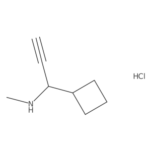 1-cyclobutyl-N-methyl-prop-2-yn-1-amine;hydrochloride结构式