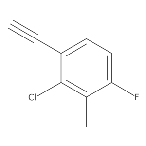 2-Chloro-1-ethynyl-4-fluoro-3-methylbenzene Structure