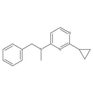 N-benzyl-2-cyclopropyl-N-methylpyrimidin-4-amine Structure