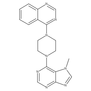4-[4-(7-methyl-7H-purin-6-yl)piperazin-1-yl]quinazoline Structure