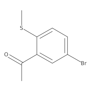 1-(5-Bromo-2-methylsulfanylphenyl)ethanone结构式