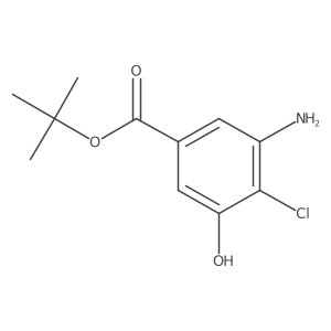 Tert-butyl 3-amino-4-chloro-5-hydroxybenzoate Structure