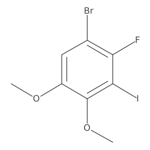 1-Bromo-2-fluoro-3-iodo-4,5-dimethoxybenzene结构式
