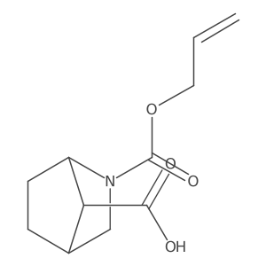 rac-(1R,4S,7R)-2-[(prop-2-en-1-yloxy)carbonyl]-2-azabicyclo[2.2.1]heptane-7-carboxylic acid Structure