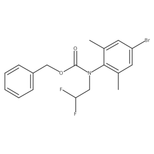 benzyl N-(4-bromo-2,6-dimethylphenyl)-N-(2,2-difluoroethyl)carbamate Structure