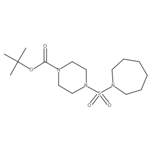 Tert-butyl 4-(azepane-1-sulfonyl)piperazine-1-carboxylate结构式